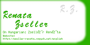 renata zseller business card